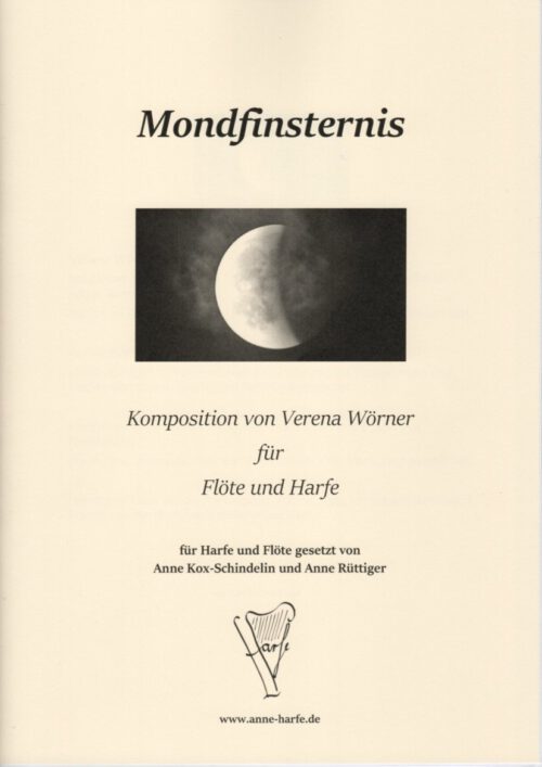Mondfinsternis Flöte und Harfe Titelseite