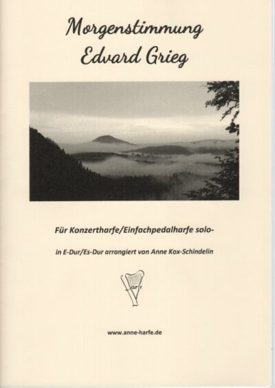 Morgenstimmung für Pedalharfe solo Titelseite